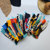 جوراب فانتزی ساق دار lucky socks طرح تابلو نقاشی