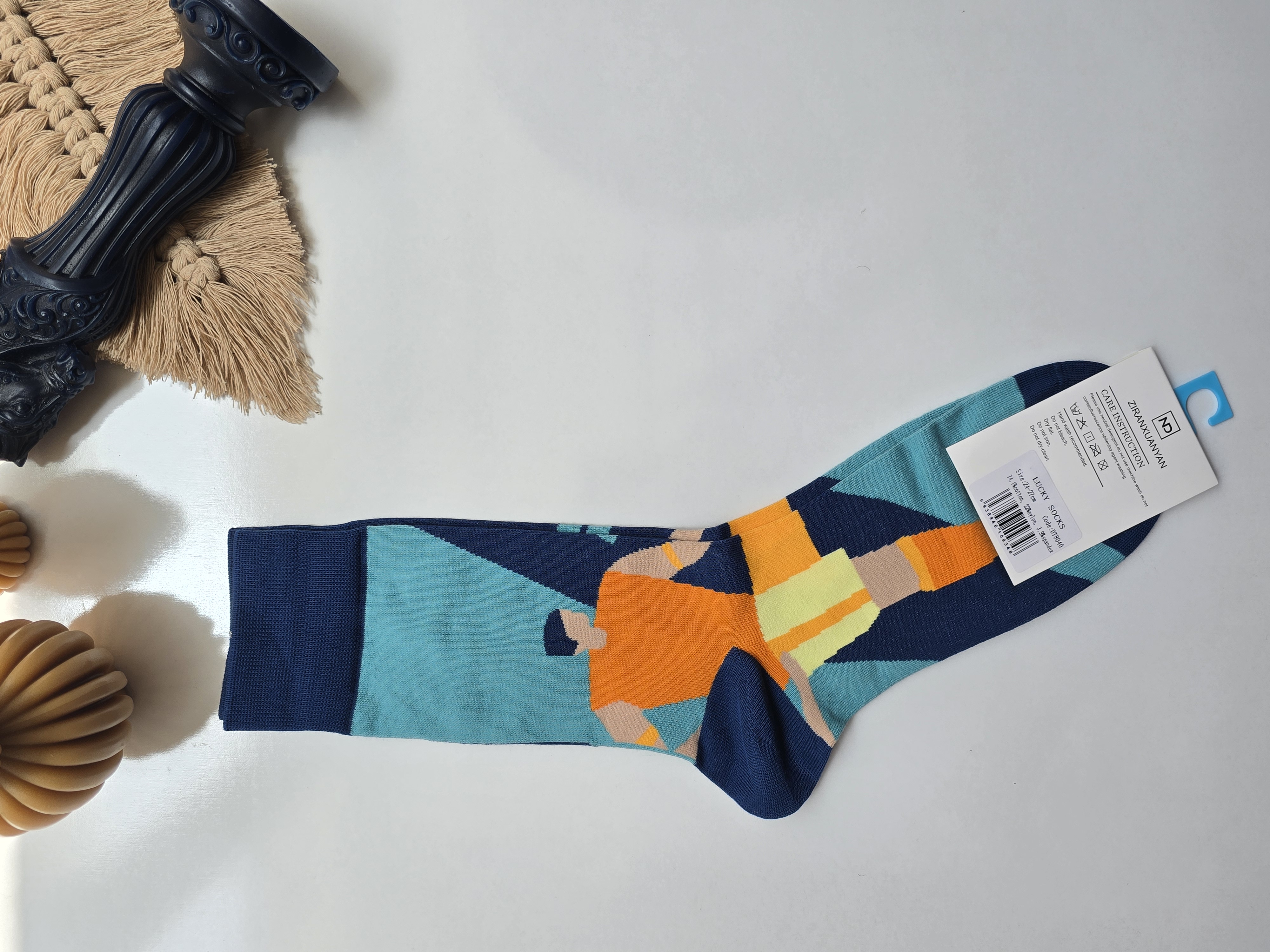 جوراب ساقدار فانتزی lucky socks جوراب خاص، جوراب فانتزی، جوراب طرحدار